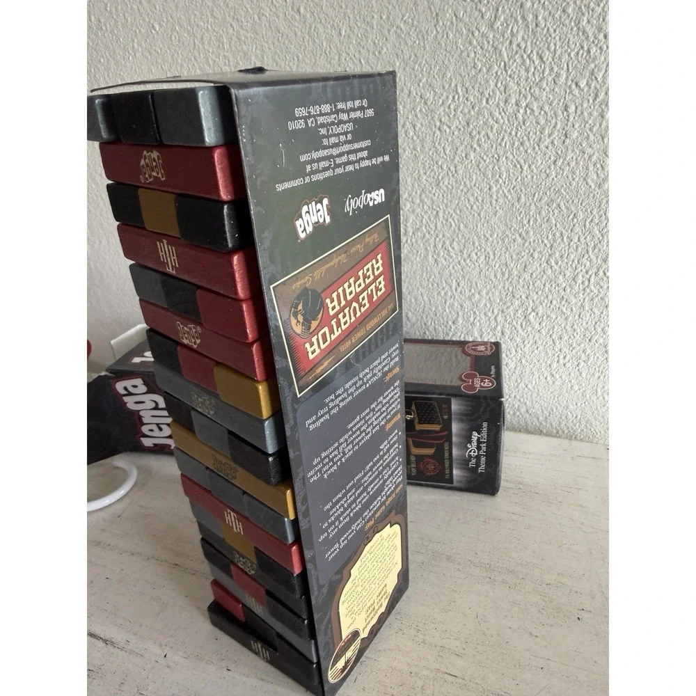 2014 Jenga Disney Theme Park Edition-The‎ Hollywood Tower Hotel-Hardwood Blocks